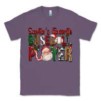Lavender santa's favorite baseball player for christmas Classic Tee - FaDigitalArtStudio