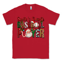 Red santa's favorite baseball player for christmas Classic Tee - FaDigitalArtStudio