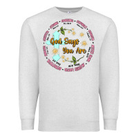 Oatmeal Heather god says you are Premium Sweatshirt - JahusDesignShop
