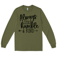 Army Green kind Long Sleeve Tee - Unal Design