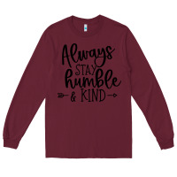Burgundy kind Long Sleeve Tee - Unal Design