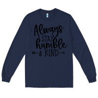 Navy kind Long Sleeve Tee - Unal Design
