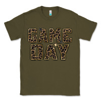 Army Green game day leopard Classic Tee - Zillion Design Studio