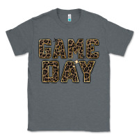 Charcoal Heather game day leopard Classic Tee - Zillion Design Studio