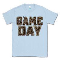 Dusty Blue game day leopard Classic Tee - Zillion Design Studio