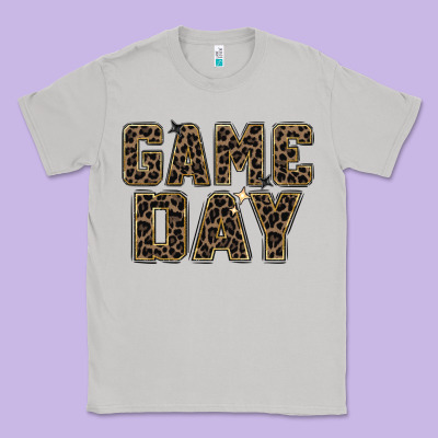 Classic Tee game day leopard