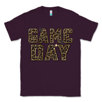 Plum game day leopard Classic Tee - Zillion Design Studio