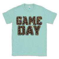 Seafoam game day leopard Classic Tee - Zillion Design Studio