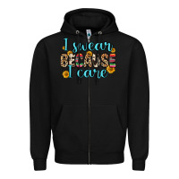 Black i swear because i care Zipper Hoodie - Zillion Design Studio