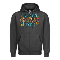 Charcoal Heather i swear because i care Zipper Hoodie - Zillion Design Studio