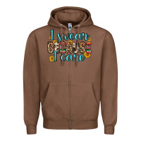 Chestnut i swear because i care Zipper Hoodie - Zillion Design Studio