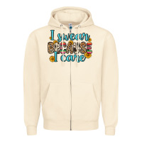 Sandshell i swear because i care Zipper Hoodie - Zillion Design Studio