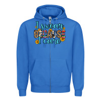 True Royal i swear because i care Zipper Hoodie - Zillion Design Studio