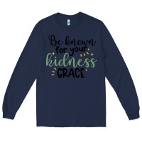 Navy kidness Long Sleeve Tee - Unal Design