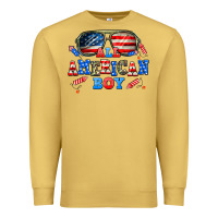 Antique Gold all american boy Premium Sweatshirt - AdoDesignShop