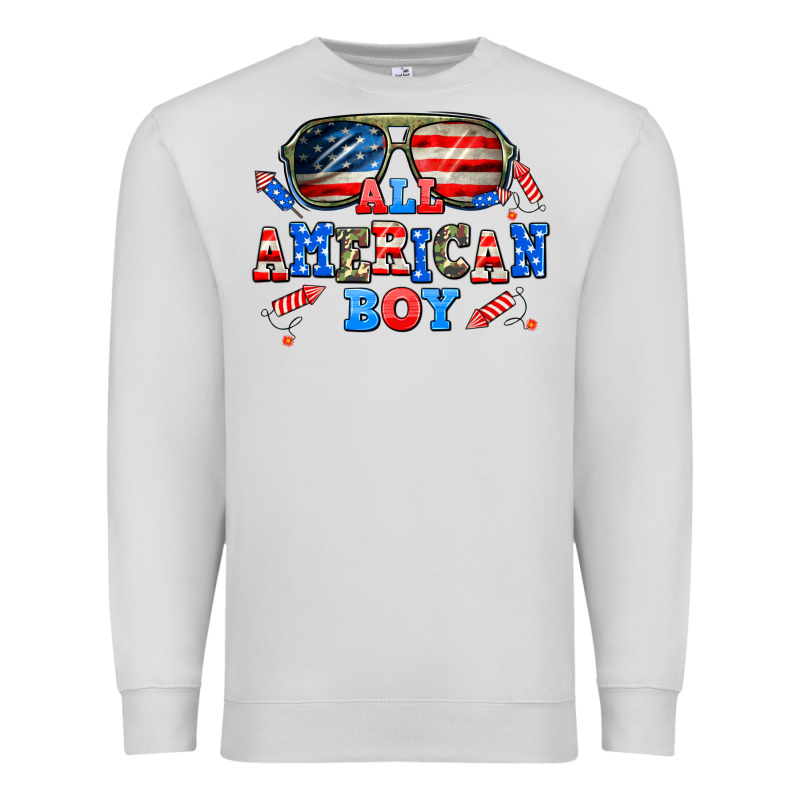 All American Boy Premium Sweatshirt by AdoDesignShop | Teevron