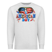 Oatmeal Heather all american boy Premium Sweatshirt - AdoDesignShop