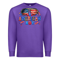 Purple all american boy Premium Sweatshirt - AdoDesignShop
