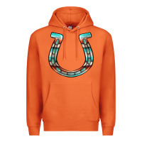 Carrot serape turquoise horseshoe Premium Hoodie - Jasminsmagicworld