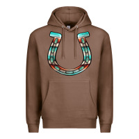 Chestnut serape turquoise horseshoe Premium Hoodie - Jasminsmagicworld