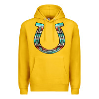 Lemon serape turquoise horseshoe Premium Hoodie - Jasminsmagicworld