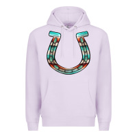 Lilac serape turquoise horseshoe Premium Hoodie - Jasminsmagicworld