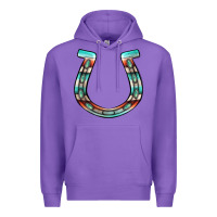 Purple serape turquoise horseshoe Premium Hoodie - Jasminsmagicworld