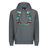 Rock serape turquoise horseshoe Premium Hoodie - Jasminsmagicworld