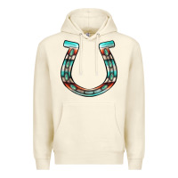 Sandshell serape turquoise horseshoe Premium Hoodie - Jasminsmagicworld