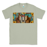 Matcha horses with leopard and sunflowers Classic Tee - RanaPortraitStore