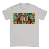 Moon Dust horses with leopard and sunflowers Classic Tee - RanaPortraitStore