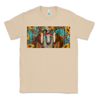 Mushroom horses with leopard and sunflowers Classic Tee - RanaPortraitStore
