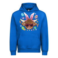 Cobalt easter cow Urban Hoodie - MaliasSmallBusiness