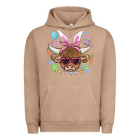 Pigment Burro easter cow Urban Hoodie - MaliasSmallBusiness