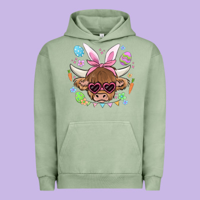 Easter Cow Urban Hoodie Designed By Maliassmallbusiness
