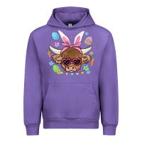 Tulip easter cow Urban Hoodie - MaliasSmallBusiness