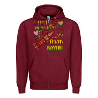 Burgundy mardi gras i just want to be loved bayou crawfish Zipper Hoodie - RanaPortraitStore