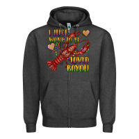 Charcoal Heather mardi gras i just want to be loved bayou crawfish Zipper Hoodie - RanaPortraitStore