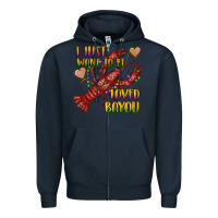 Navy mardi gras i just want to be loved bayou crawfish Zipper Hoodie - RanaPortraitStore