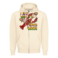 Sandshell mardi gras i just want to be loved bayou crawfish Zipper Hoodie - RanaPortraitStore