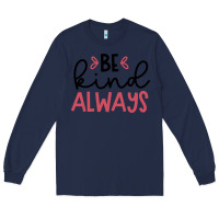 Navy kind Long Sleeve Tee - Unal Design
