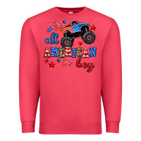 Cardinal all american boy  monsterr truck Premium Sweatshirt - AdoDesignShop