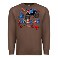 Chestnut all american boy  monsterr truck Premium Sweatshirt - AdoDesignShop