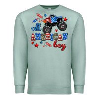 Seafoam all american boy  monsterr truck Premium Sweatshirt - AdoDesignShop
