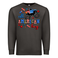 Smoke all american boy  monsterr truck Premium Sweatshirt - AdoDesignShop