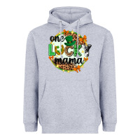 Heather Grey One lucky mama  St. Patricks Day Heavyweight Hoodie - Neo Western