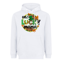 White One lucky mama  St. Patricks Day Heavyweight Hoodie - Neo Western
