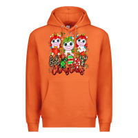 Carrot Merry Christmas unicorns Premium Hoodie - NancyCooperArtShop