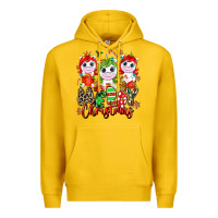 Lemon Merry Christmas unicorns Premium Hoodie - NancyCooperArtShop