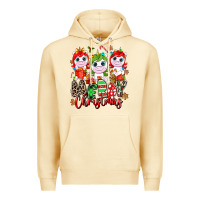 Pina Colada Merry Christmas unicorns Premium Hoodie - NancyCooperArtShop